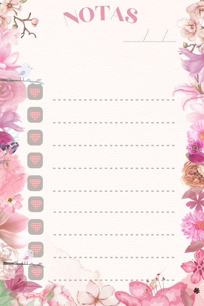 Hojas Decorativas (Digitales) Notitas Paquete imprimible de 37 hojas