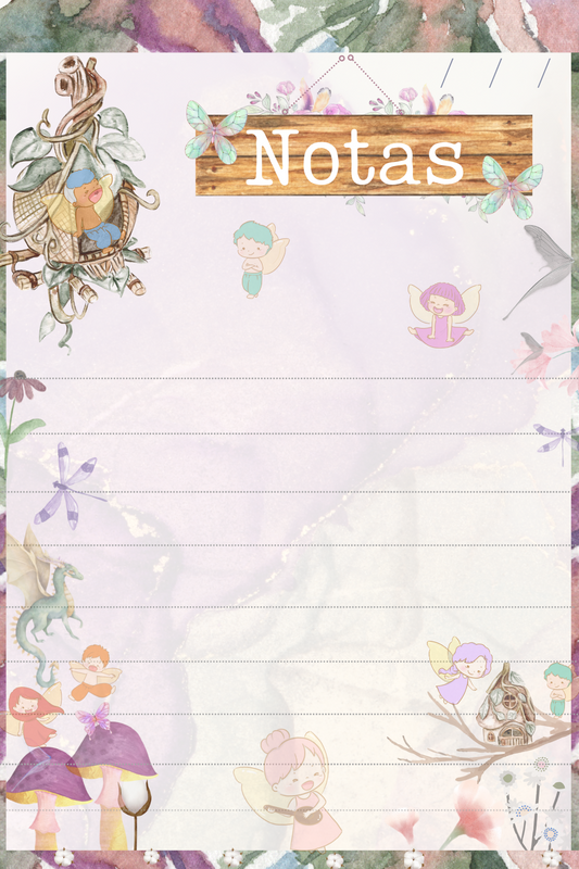Hojas Decorativas (Digitales) Hadas Paquete imprimible de 11 hojas