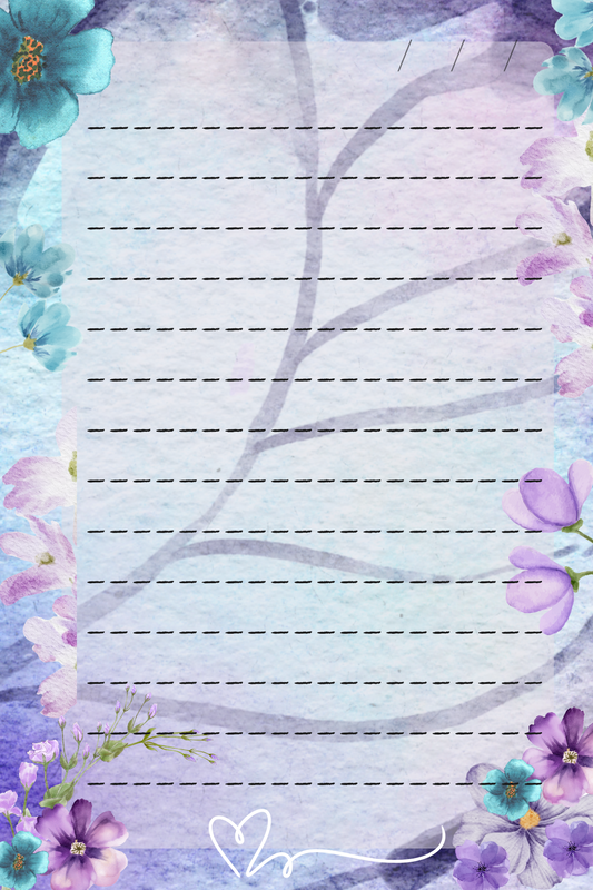 Hojas Decorativas (Digitales) Flores Paquete imprimible de 17 hojas