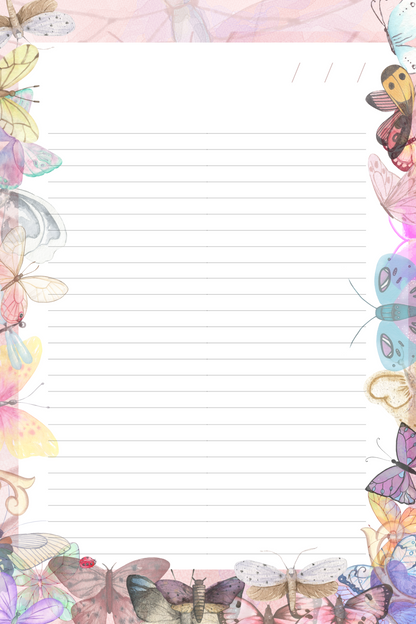 Hojas Decorativas (Digitales) Flores Paquete imprimible de 17 hojas
